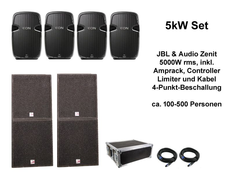 PA Set 4 FireFront Mieten PA-Verleih 5kW_web