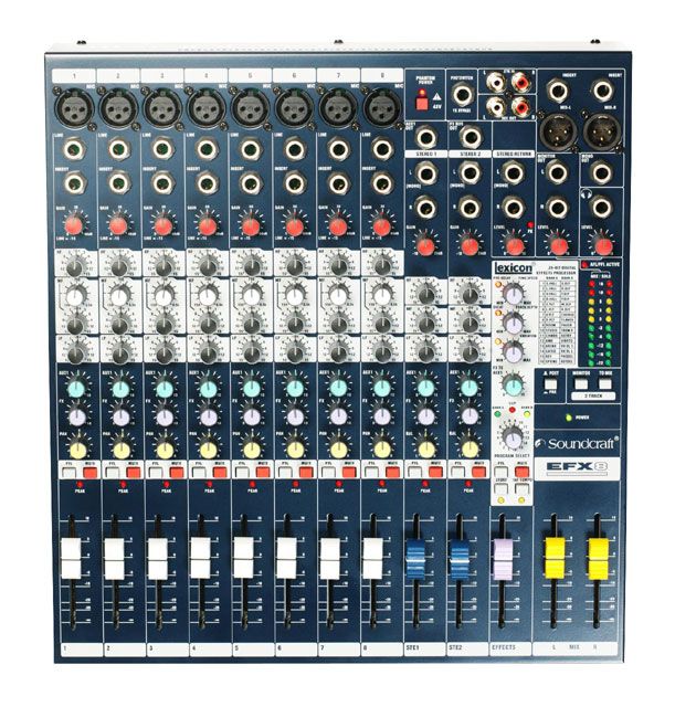 FireFront Live Mischpult Mieten Soundcraft EFX8 efx8_web