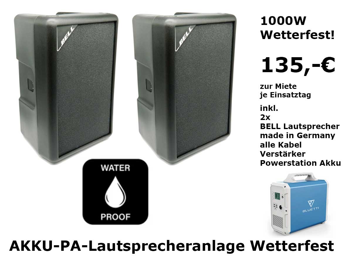 PA-Set 2 QSC, Musikanlage, Berlin, Verleih, QSCK12.2 firefront_PA-Akku_Lautsprecher-Set_1