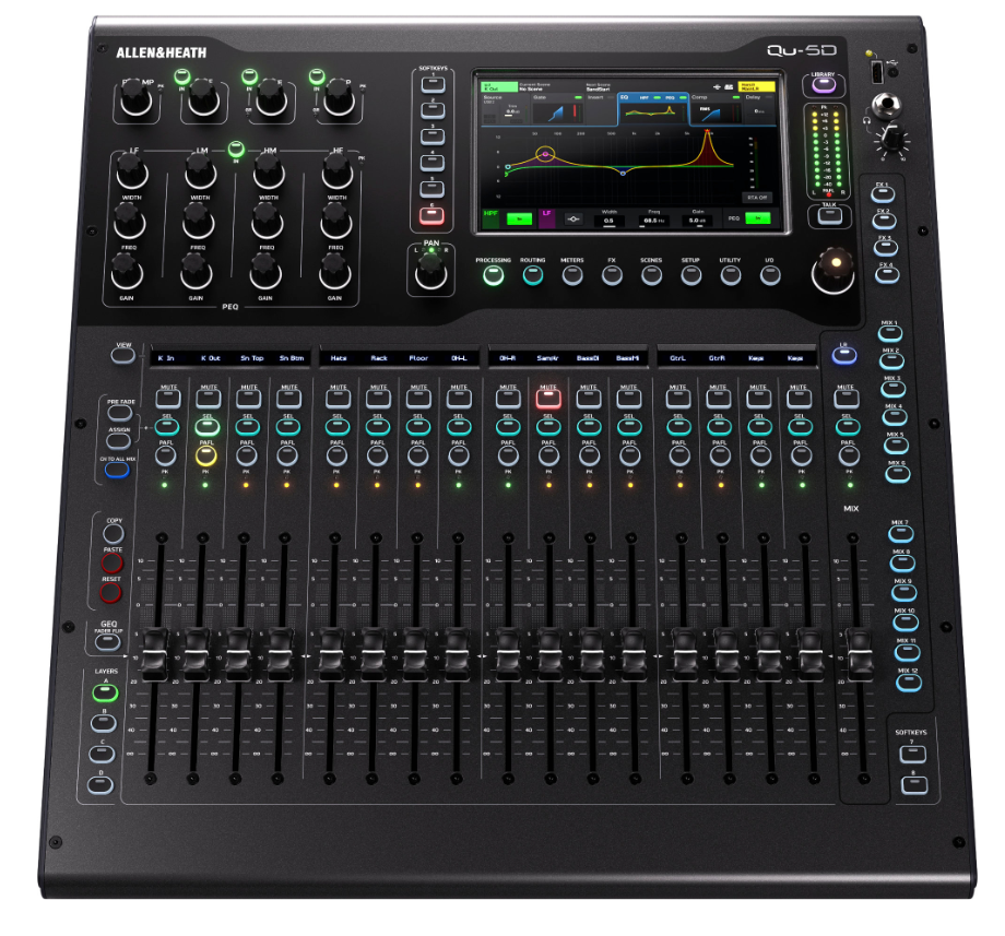 FireFront Live Mischpult Mieten Soundcraft EFX8 Allen&HeathQU-5D_Digitalmischpult